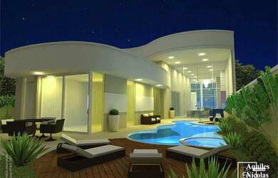 Imagem: A casa em condomínio possui 3 Dormitórios, 5 Banheiros, 4