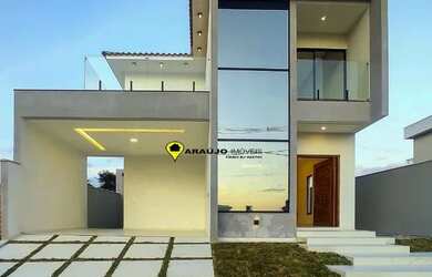 Imagem: A casa em condomínio possui 4 Dormitórios, 4 Banheiros, 2