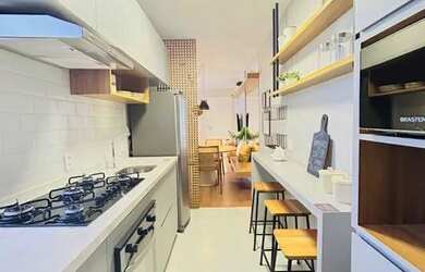 Imagem: O apartamento possui 2 Dormitórios, 1 Banheiro, 45m² de Área