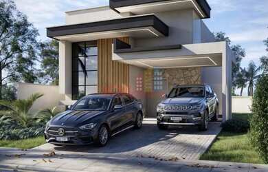 Imagem: A casa em condomínio possui 3 Dormitórios, 3 Banheiros, 2