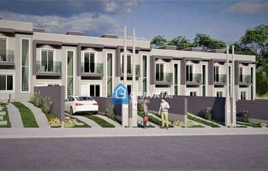 Imagem: A casa possui 2 Dormitórios, 1 Banheiro, 2 Vagas na garagem