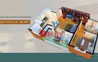 Imagem 9: Apartamento com 1 dormitório à venda, 48 m² por R$ 346.608,00 - Jardim Aquarius - São José