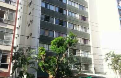 Imagem: O apartamento possui 1 Dormitório, 1 Banheiro, 1 Vaga na garagem