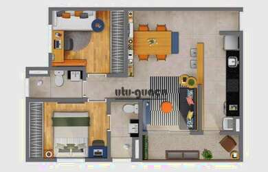 Imagem 8: Apartamento com 2 dormitórios à venda, 57 m² por R$ 330.000,00 - Itu Novo Centro - Itu/SP