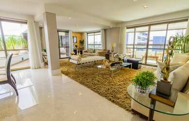 Imagem: O apartamento na cobertura possui 4 Dormitórios, 5 Banheiros