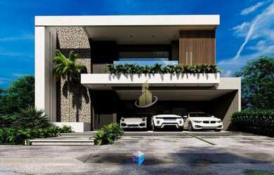 Imagem: A casa em condomínio possui 4 Dormitórios, 5 Banheiros, 5