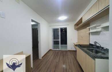 Imagem: O apartamento possui 1 Dormitório, 1 Banheiro, 1 Vaga na garagem