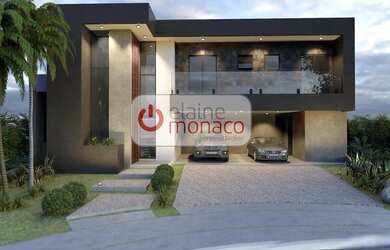 Imagem: A casa em condomínio possui 4 Dormitórios, 5 Banheiros, 4