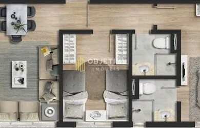 Imagem 8: Garden à venda 2 Quartos 1 Suite 1 Vaga 84.44M² Mont Serrat Porto Alegre...