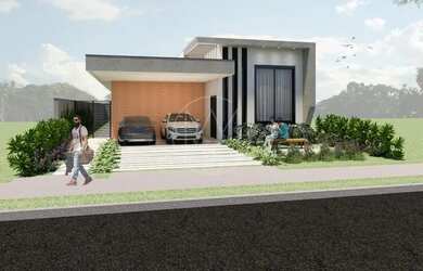 Imagem: A casa em condomínio possui 3 Dormitórios, 5 Banheiros, 4