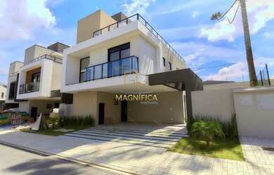 Imagem: A casa em condomínio possui 3 Dormitórios, 4 Banheiros, 2