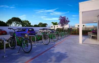 Imagem: O apartamento possui 2 Dormitórios, 1 Banheiro, 1 Vaga na garagem