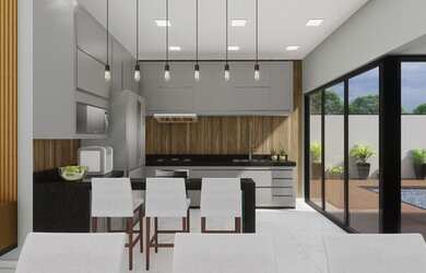 Imagem 5: Casa de condomínio térrea para venda possui 152 metros quadrados com...