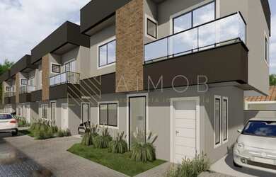 Imagem: A casa possui 3 Dormitórios, 2 Banheiros, 2 Vagas na garagem