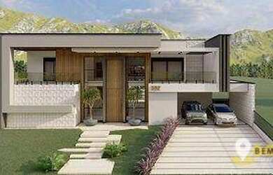 Imagem: A casa em condomínio possui 5 Dormitórios, 5 Banheiros, 2