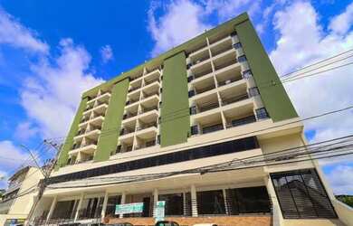 Imagem: O apartamento na cobertura possui 1 Dormitório, 2 Banheiros