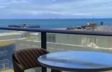 Imagem 2: APARTAMENTO 1/4 32 M2 VARANDA VISTA MAR MOBILIADO NA BARRA