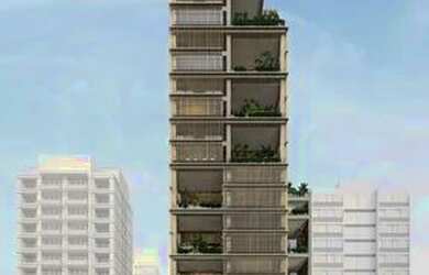 Imagem: O apartamento possui 1 Dormitório, 2 Banheiros, 1 Vaga na garagem