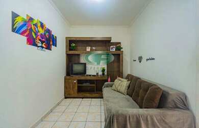 Imagem: O apartamento possui 1 Dormitório, 1 Banheiro, 1 Vaga na garagem