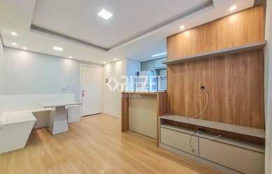 Imagem: O apartamento possui 2 Dormitórios, 1 Banheiro, 1 Vaga na garagem