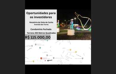 Imagem: O terreno e está localizado em Cuiabá, MT à venda por R$115.000