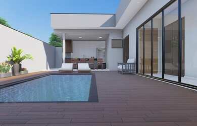 Imagem 4: Casa de condomínio térrea para venda possui 152 metros quadrados com...