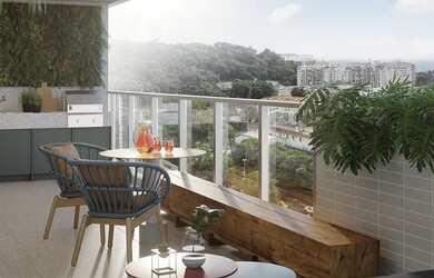 Imagem: O apartamento possui 3 Dormitórios, 2 Banheiros, 2 Vagas na