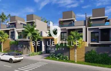 Imagem: A casa em condomínio possui 4 Dormitórios, 4 Banheiros, 2