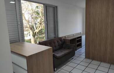 Imagem: A kitnet possui 1 Dormitório, 1 Banheiro, 1 Vaga na garagem