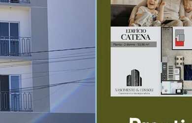 Imagem: O apartamento possui 2 Dormitórios, 1 Banheiro, 1 Vaga na garagem