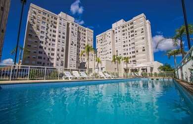 Imagem: O apartamento possui 2 Dormitórios, 1 Banheiro, 1 Vaga na garagem