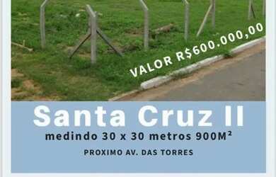 Imagem: O terreno possui 900m² de Área e está localizado em Santa