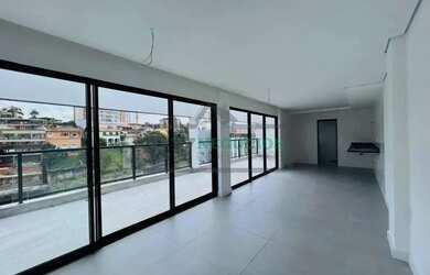 Imagem: O apartamento na cobertura possui 4 Dormitórios, 5 Banheiros