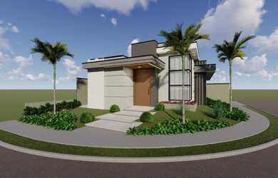 Imagem: A casa possui 3 Dormitórios, 3 Banheiros, 2 Vagas na garagem