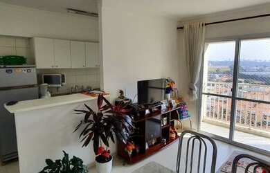 Imagem: O apartamento possui 2 Dormitórios, 1 Banheiro, 1 Vaga na garagem