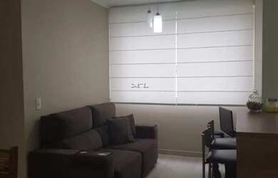 Imagem: O apartamento possui 2 Dormitórios, 1 Banheiro, 1 Vaga na garagem