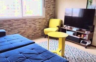 Imagem: O apartamento possui 2 Dormitórios, 1 Banheiro, 1 Vaga na garagem