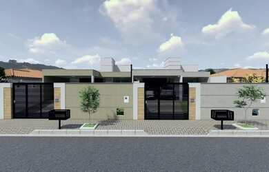 Imagem: A casa possui 3 Dormitórios, 2 Banheiros, 2 Vagas na garagem