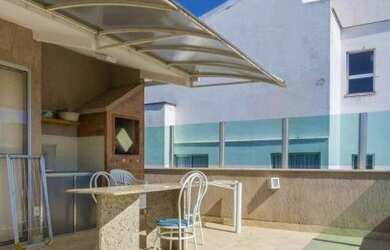 Imagem: O apartamento na cobertura possui 3 Dormitórios, 3 Banheiros