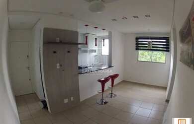 Imagem: O apartamento possui 2 Dormitórios, 1 Banheiro, 1 Vaga na garagem