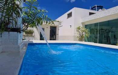 Imagem: O apartamento na cobertura possui 3 Dormitórios, 5 Banheiros