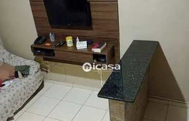 Imagem: A casa possui 2 Dormitórios, 2 Banheiros, 1 Vaga na garagem