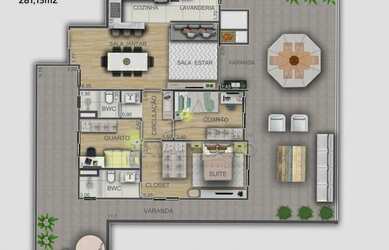 Imagem 2: Apartamento Padrão em Ponta Grossa