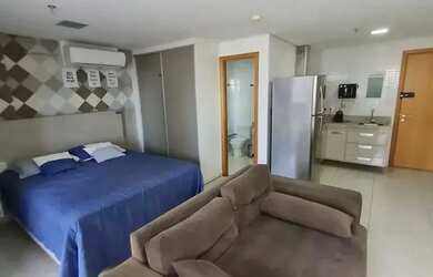 Imagem: O studio possui 1 Dormitório, 1 Banheiro, 1 Vaga na garagem