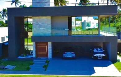 Imagem: A casa em condomínio possui 4 Dormitórios, 5 Banheiros, 4