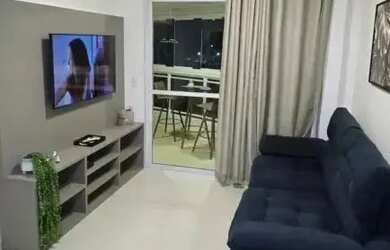 Imagem: O apartamento possui 1 Dormitório, 2 Banheiros, 1 Vaga na garagem