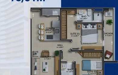 Imagem 5: Felicita, Studio, ap de 2/4 e 3/4 na Batista Campos, Oportunidade!!!