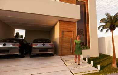 Imagem: A casa em condomínio possui 3 Dormitórios, 3 Banheiros, 2