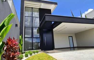 Imagem: A casa em condomínio possui 4 Dormitórios, 5 Banheiros, 4