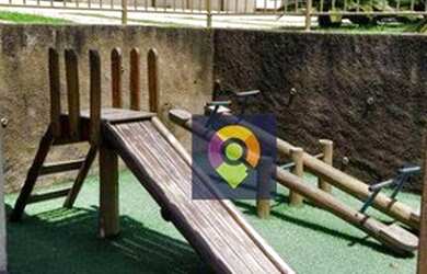 Imagem: O apartamento possui 1 Dormitório, 1 Banheiro, 1 Vaga na garagem